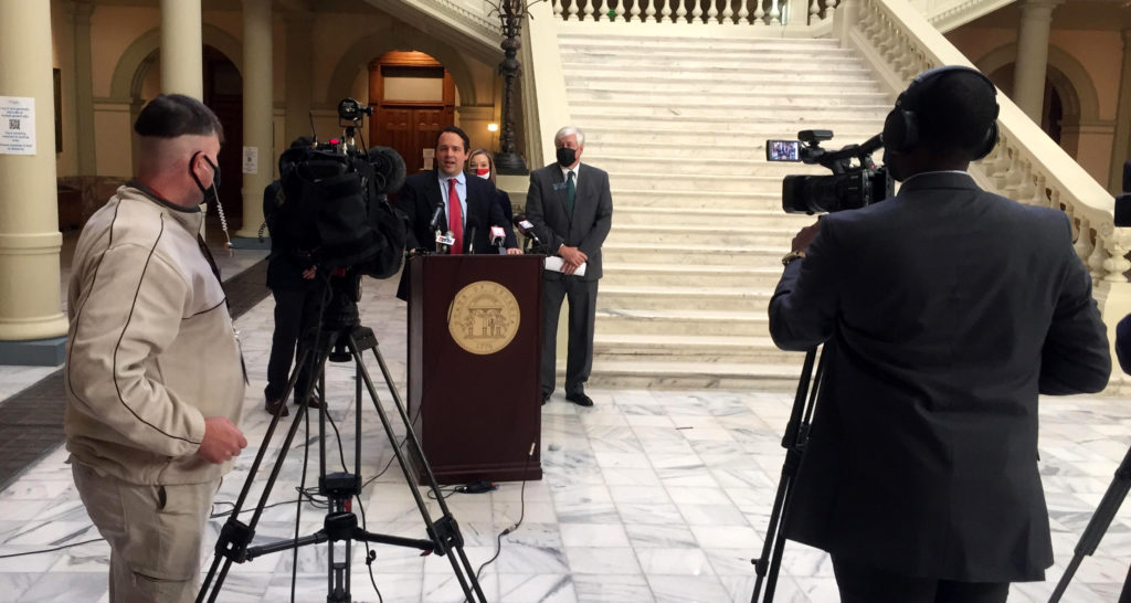 Georgia Presser with Dr. Cowan, Rep. Camp and Sen Cowsert